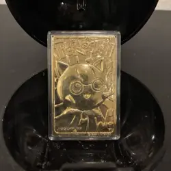1999 Burger King Pokemon 23k Gold Plated JIGGLYPUFF Trading Card - Image 2