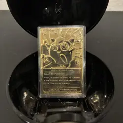 1999 Burger King Pokemon 23k Gold Plated JIGGLYPUFF Trading Card - Image 3