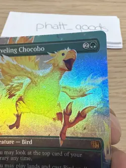 MTG - Final Fantasy - Traveling Chocobo Borderless - M 0406 - Foil - Image 3