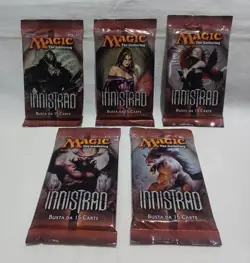 Mtg Magic The Gathering 5 Bustine Innistrad Art Set Completo Sealed Italiano2011 - Image 1