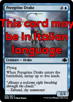 MTG 2x PEREGRINE DRAKE EXC - DRAGHETTO PELLEGRINO 65 - DMR - MAGIC - Image 1