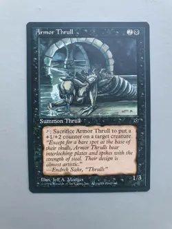 Armor Thrull, MTG Fallen Empires (1994) Common Black Creature NM - Image 1