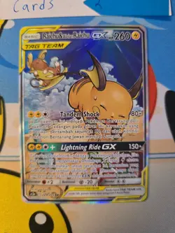 Pokemon TCG Indonesia Raichu & Alolan Raichu GX alt art 224/205 SR 2 - Image 2