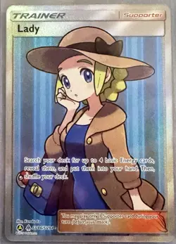 Lady - SV86/SV94 - Pokemon Hidden Fates Sun & Moon Full Art Ultra Rare Card NM - Image 1
