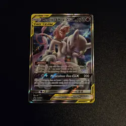Pokemon TCG Mewtwo & Mew GX SM191 Tag Team Black Star Promo Sun & Moon - Image 1