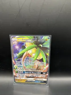 Pokemon TCG Alolan Exeggutor GX Crimson Invasion 74/111 Holo Ultra Rare - Image 1