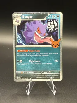Gengar (Cosmos Holo) Trick or Trade BOOster 2024 057/091 LP Pokemon TCG - Image 1