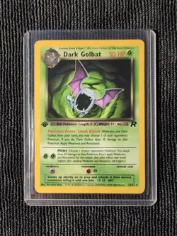 Pokemon TCG Dark Golbat Team Rocket 24/82 Non-Holo Rare 1st Edition NM - Image 1