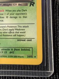 Pokemon TCG Dark Golbat Team Rocket 24/82 Non-Holo Rare 1st Edition NM - Image 5