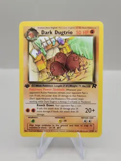Pokemon Dark Dugtrio 23/82 Team Rocket 1st Edition Non-Holo Rare - Image 1