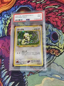 Pokemon Smeargle #235 2000 Jpn Neo 2 Graded Psa 9 Mint - Image 1
