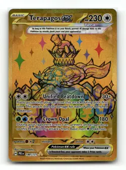 Terapagos ex 180/131 Hyper Rare Prismatic Evolutions Pokemon Near Mint - Image 1