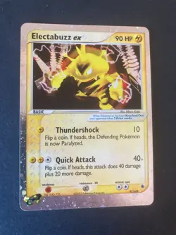 Pokemon TCG Electabuzz ex 97/109 Ruby & Sapphire Ultra Rare Moderately Played - Image 1