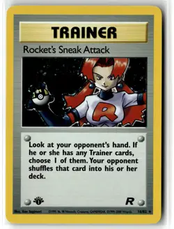 Rocket's Sneak Attack ⭐ 16 Holo Rare Team Rocket 2000 Pokemon 1st Edition NM/LP - Image 1