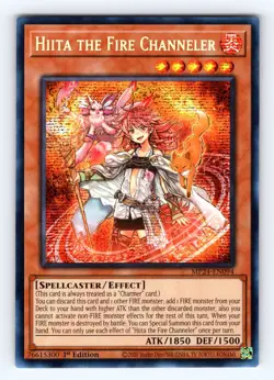 Yugioh Hiita the Fire Channeler MP24-EN094 1st Edition Secret Rare Holo - NM ?? - Image 1