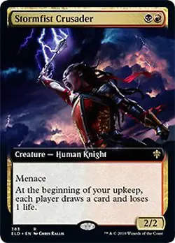 Stormfist Crusader (Extended Art) Throne of Eldraine MINT CARD ABUGames - Image 1