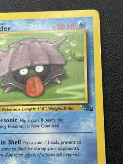 Pokemon Shellder 1st Edition Common Card 54/62 Fossil HP / DMG - Image 4
