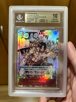 One Piece Card Game Portgas.D.Ace Paramount War Manga OP02-013 BGS 10 (NOT PRB) - Image 1