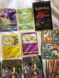 BIG DEAL POKEMON CARD LOT EMPTY VINTAGE AND TEAM UP BOOSTER PACKS AND MORE - Image 3