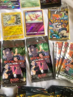 BIG DEAL POKEMON CARD LOT EMPTY VINTAGE AND TEAM UP BOOSTER PACKS AND MORE - Image 5