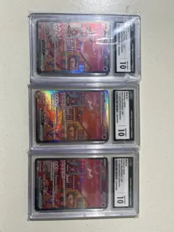 ( Pokemon lot) 3X CGC 10 Mew ex 053 Sv: Scarlet & Violet Promo Cards Holo - Image 1