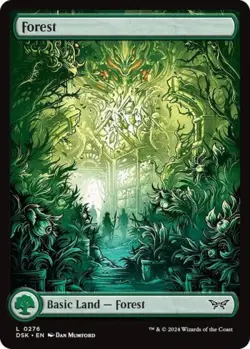 ~ Forest (276) - Full Art ~ NM Foil ~ Duskmourn: House of Horror ~ MTG ~ - Image 1