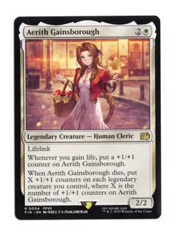 Aerith Gainsborough R 4 Regular FINAL FANTASY MTG Card NM - Image 1