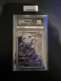 Graded Pokemon Card - Steelix 150/132 Mega Evolution Ace 10 PERFECT SUBGRADES - Image 1