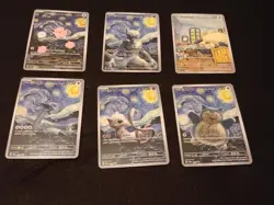 6 Starry Night Pokemon x Van Gogh Promo Card - NM - Image 1