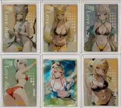 6 x Waifu Goddess Cards CUSTOM MADE - Image 1