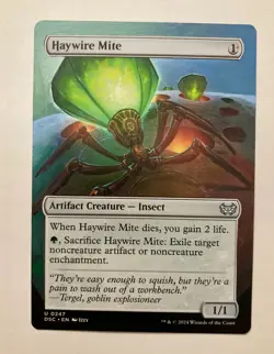 Haywire Mite (Commander: Duskmourn) ALTERED with extended art hand painted! - Image 1