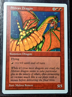 Shivan Dragon x1 NM/M - Pack Fresh - 4th Edition MTG Vintage + Fast Ship! #1 - Image 1