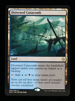 * * 1x Drowned Catacomb x1 * * Ixalan MTG NM Near Mint - Image 1