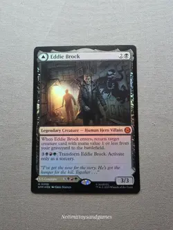 MTG Eddie Brock-Venom, Lethal Protector #55 Foil Mythic Marvel's Spider-Man - Image 1