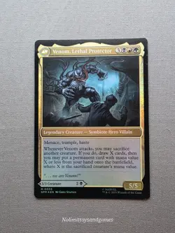 MTG Eddie Brock-Venom, Lethal Protector #55 Foil Mythic Marvel's Spider-Man - Image 2
