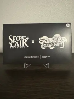 MTG Secret Lair Internet Sensation Rainbow Foil Sealed Spongebob - Image 1