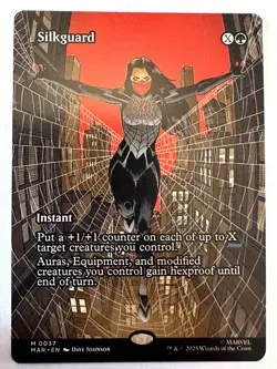 Silkguard (Borderless) Normal M Marvel Universe Eternal-Legal 37 NM - Image 1