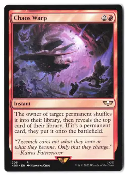 Chaos Warp 205 MTG 40K NM - Image 1