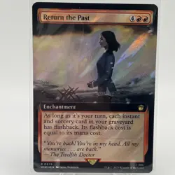Return the Past NM Extended Art Surge Foil MTG Doctor Who Unplayed Nm/Mt - Image 1