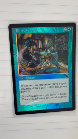 Rhystic Study - FOIL - Prophecy - LP MTG Magic The Gathering - Image 2