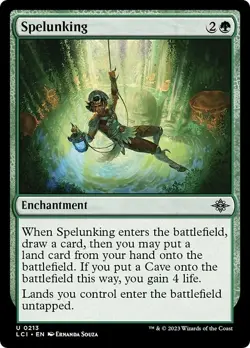 SPELUNKING x4 mtg NM-M Lost Caverns of Ixalan 4 Unc - Image 1
