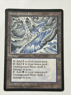 Underground River - Magic the Gathering MtG - Ice Age - MP / HP - Image 1