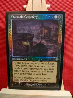 Oversold Cemetery FOIL (Retro) - Dominaria Remastered - Rare - NM (See pics) MTG - Image 1