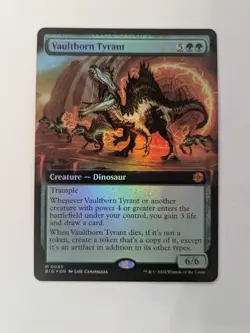 Vaultborn Tyrant Extended Art Outlaws of Thunder Junction Big Score Foil MTG - Image 1