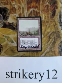 Brushland - Ice Age - Signed by Bryon Wackwitz - MTG - Image 1