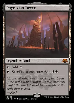 Phyrexian Tower Modern Horizons 3 #303 MTG Magic FRESHLY CRACKED - Image 1