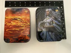 Magic The Gathering-Lord Of The Rings TCG Metal Tins Only -Lot Of 2 (1) - Image 1
