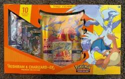 POKEMON Reshiram & Charizard GX Tag Team Premium Collection Box Sealed - Image 1
