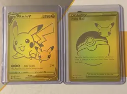 Pokemon TCG Celebrations UPC Pikachu SWSH145 and Pokeball SWSH146 Promo NM - Image 1