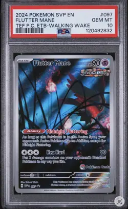 Flutter Mane SVP 097 Pokemon Center Stamped Promo GEM MT PSA 10 - LOW POP 145 - Image 1